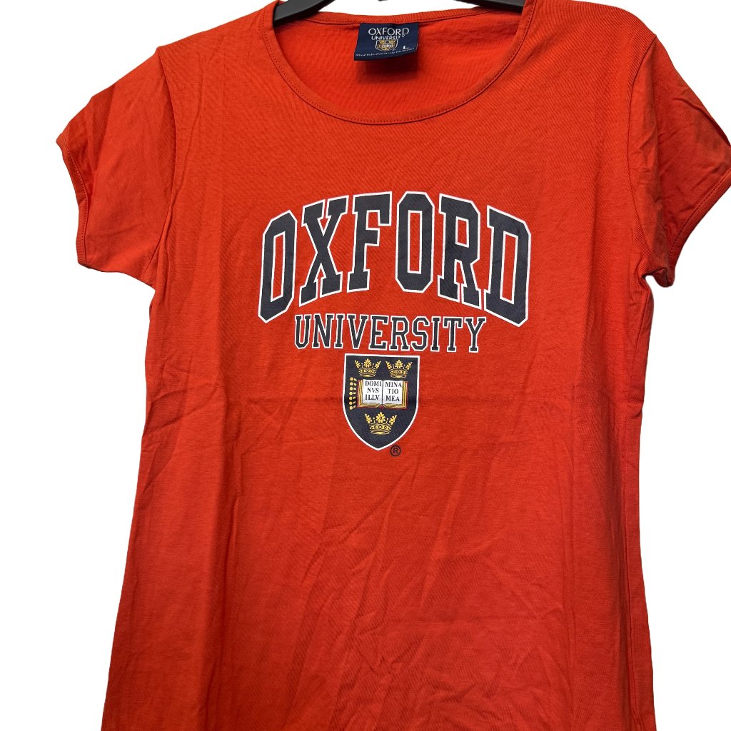 Oxford University Official Bookstore Brand Womens Tee Shirt Large
